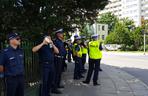 Funkcjonariusze rywalizujący w konkursie Policjant Ruchu Drogowego 2017