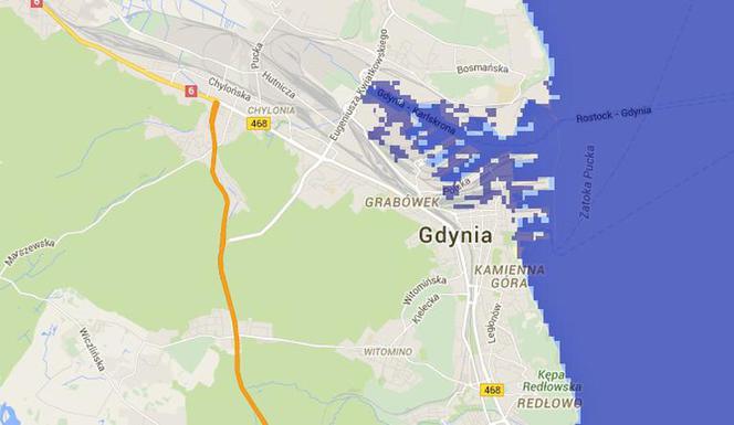 Gdynia pod wodą