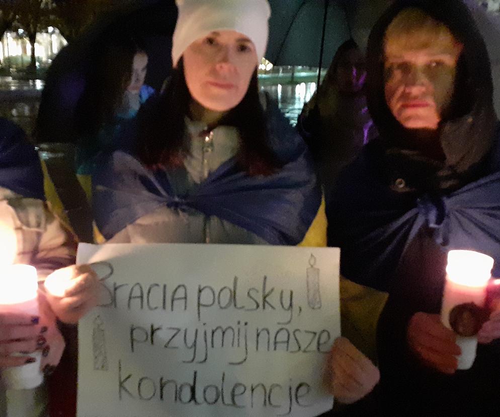 „Rosja to państwo terrorystyczne”. Manifestacja Ukraińców w Lublinie