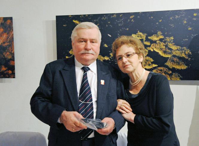 Lech Wałęsa z żoną Danutą. 2008r.