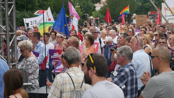 Protest przeciw przemocy w Białymstoku