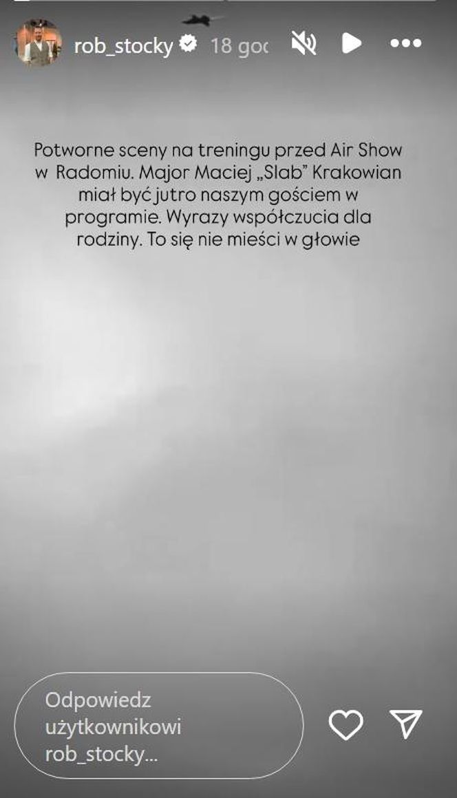 Katastrofa F-16 w Radomiu. Maciej Krakowian miał być gościem w Pytaniu na śniadanie. Nie odpowie na ważne pytania