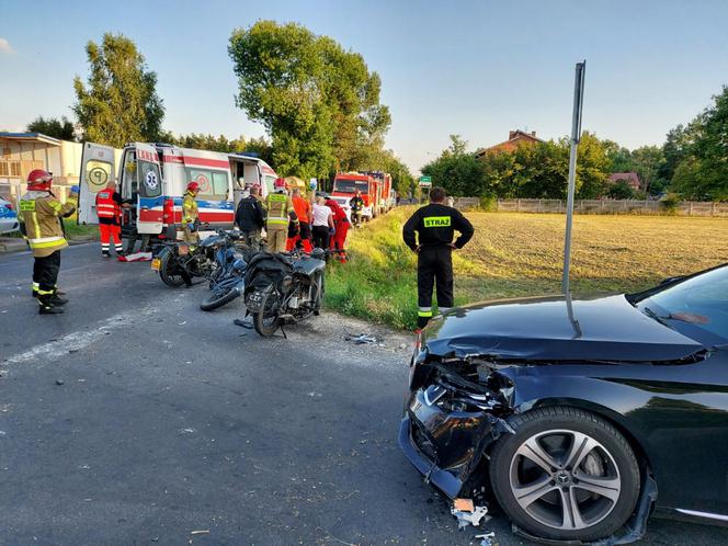 Lipie. Wjechał w motocyklistę, drugi nie zdążył wyhamować