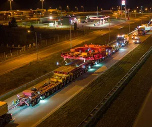 Transport maszyny TBM na Podkarpacie. Przed nami kolejne konwoje!