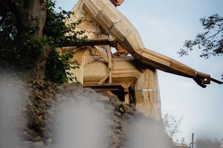 Nowa atrakcja w Bolkowie. W parku stanął gigantyczny drewniany książę Bolko II Mały