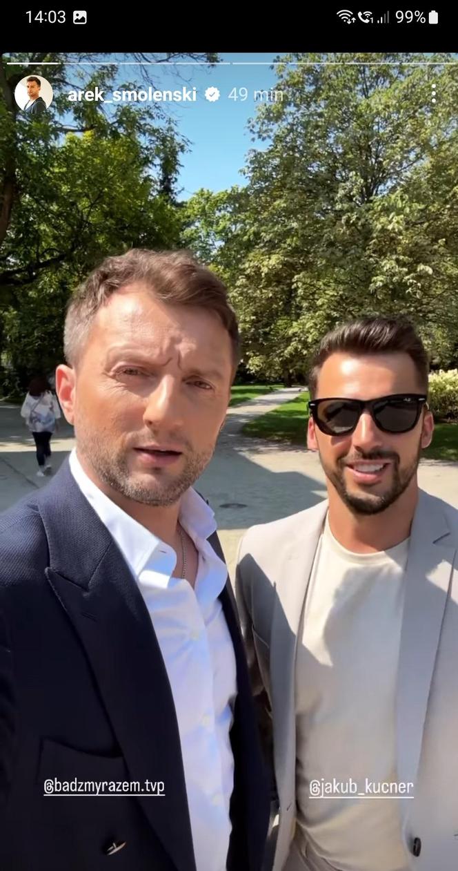 Ramówka TVP jesień 2023. Jakub Kucner (Rafał z M jak miłość), Arkadiusz Smoleński (Bartek)