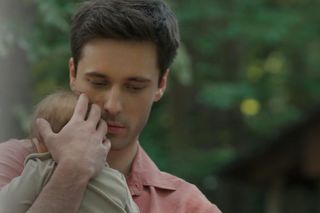 Barwy szczęścia odc. 3089. Cezary (Marcel Opaliński), jego syn Czarek (Tadeusz Łaczkowski) 