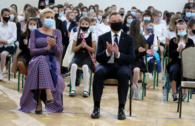 Para prezydencka na rozpoczęciu roku szkolnego