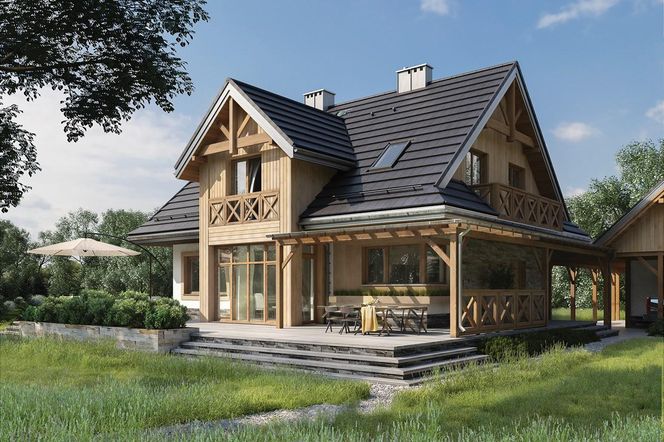 Tradycyjna architektura z nowoczesnymi dodatkami