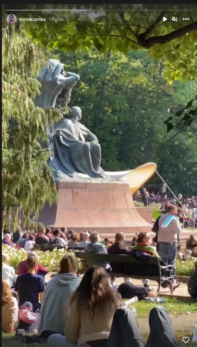 Marta Kaczyńska w Łazienkach