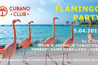 Flamingi, pełno flamingów, jeszcze więcej flamingów w Cubano Club w Toruniu