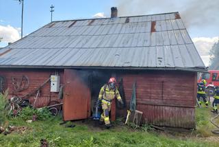 Rudawka: Tragiczny pożar przy granicy z Białorusią. Mężczyzna nie żyje
