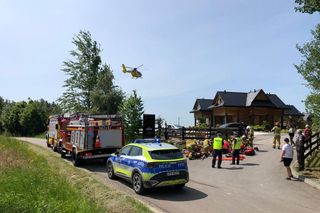 Wypadek motocyklistów w Baryczce