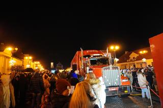 Ciężarówka Coca-Coli w Białymstoku, 20 grudnia 2023