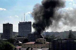 Pożar busa w centrum Lublina. Gaśnice samochodowe nic nie dały