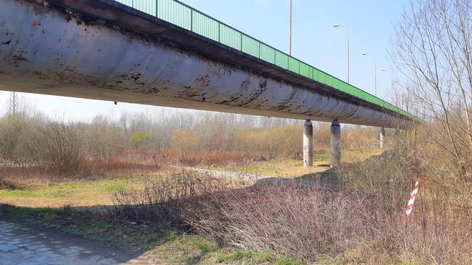 Most w Ostrowie - mieszkańcy łamią zakaz i przekraczają przeprawę