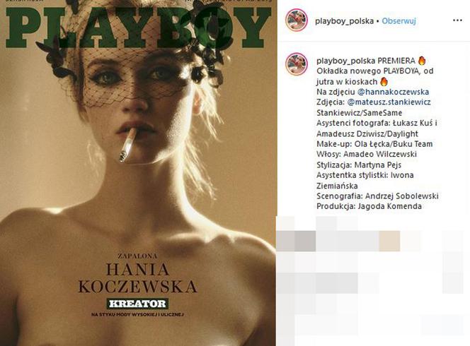 Hanna Koczewska na okładce nowego magazynu "Playboy"