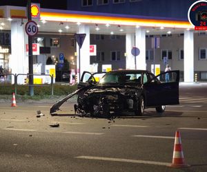 Kierowca audi wjechał w motocyklistę