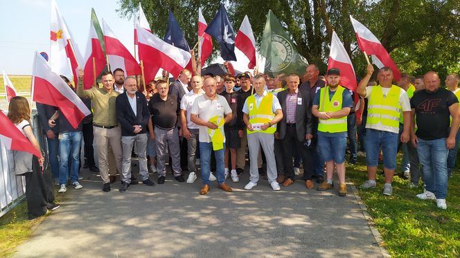 Protest rolników w Medyce