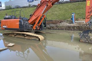 S86, węzeł Agata znów zalana. 