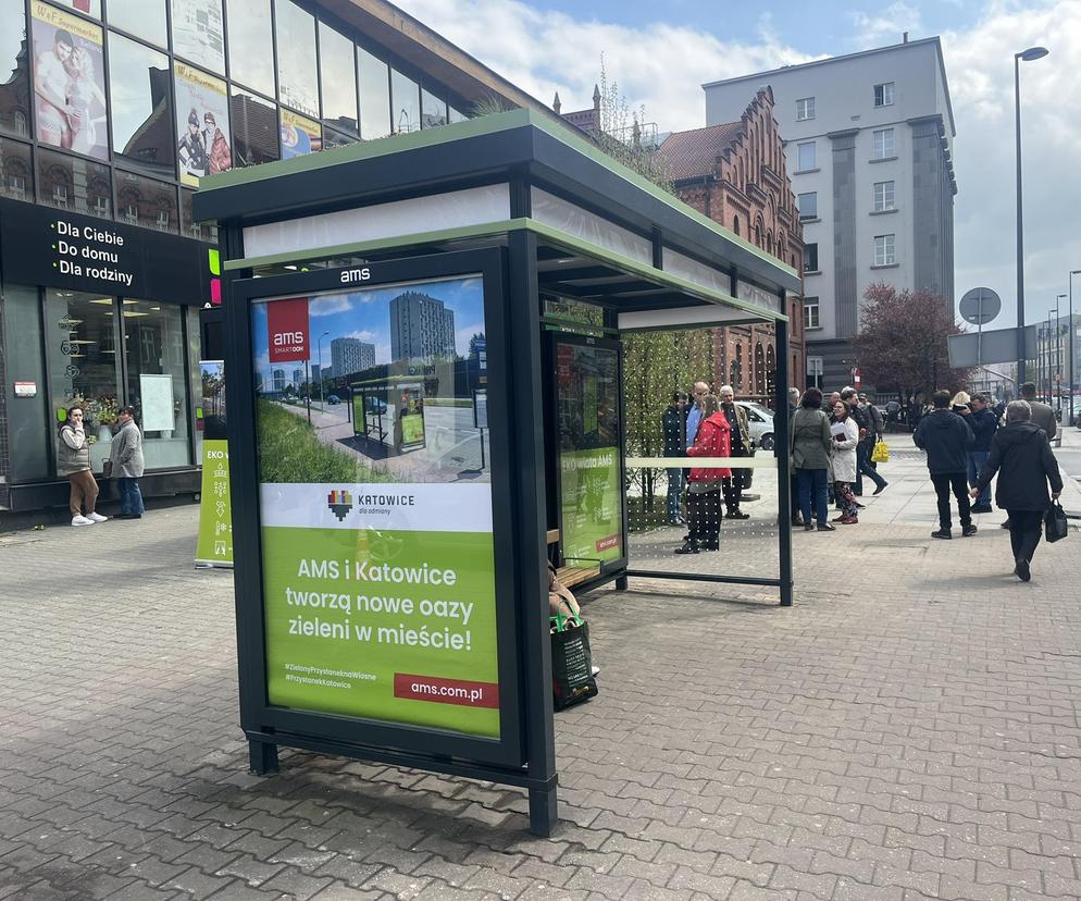 Katowice mają już pierwszy zielony przystanek. Stanął na ulicy Mickiewicza 