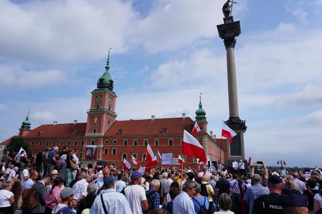 Protest katechetów w Warszawie 21.08.2024