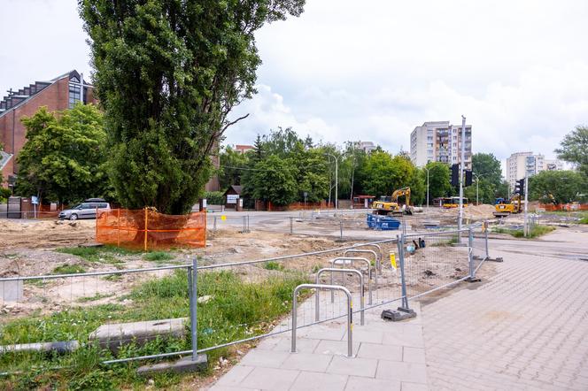 Budowa tramwaju na Stegny w Warszawie