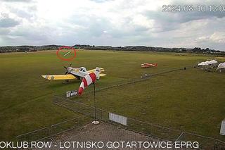 Groźna sytuacja na lotnisku w Gotartowicach. Pilot zahaczył o płytę lotniska