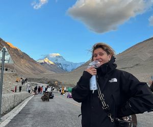 Ewa Kasprzyk medytuje w Tybecie