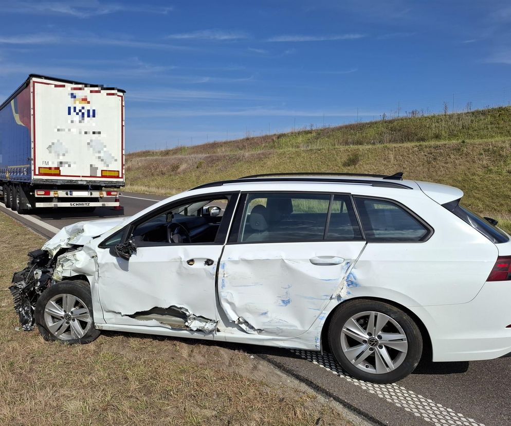 Karambol na S5 koło Kościana