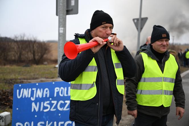 Protest rolników w Medyce 