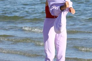 Anna Popek pracuje w zimnym morzu