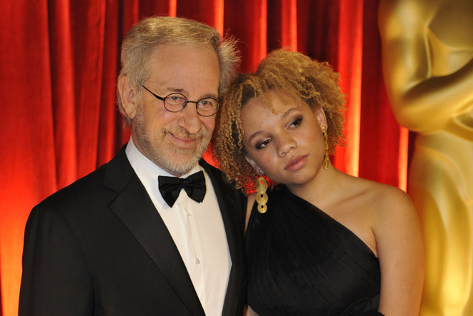 Steven Spielberg i jego córka, Mikaela Spielberg 