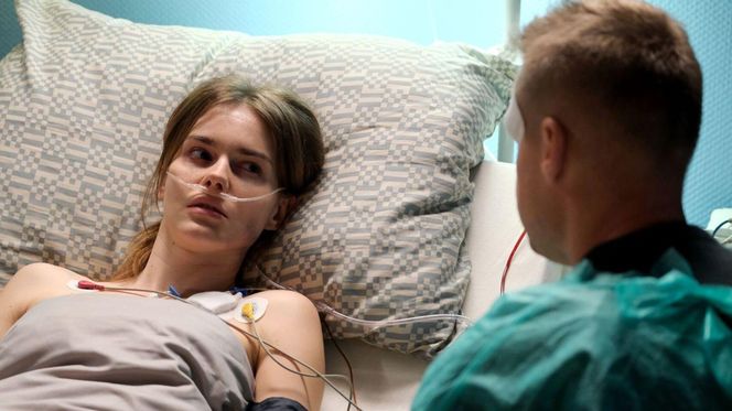 M jak miłość odc. 1876. Franka (Dominika Kachlik), Paweł (Rafał Mroczek)