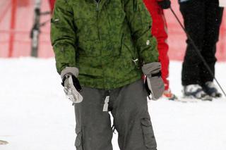 Ashton Kutcher na snowboardzie