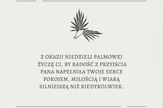 Kartki na Niedzielę Palmową