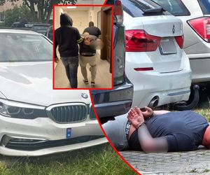 Radiowóz dachował w czasie pościgu! 30-latek pruł ponad 200 km/h kradzionym BMW [ZDJĘCIA]
