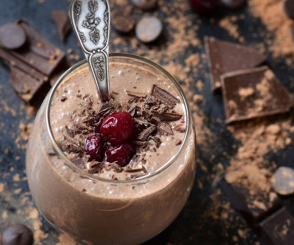 mus czekoladowy z wiśniami