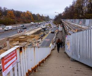 Remont placu Na Rozdrożu w Warszawie, listopad 2023