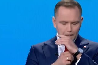 Karol Nawrocki na debacie prezydenckiej 2025