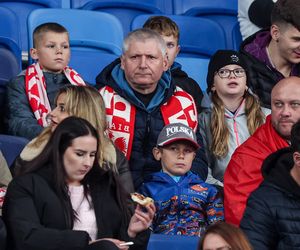 Kibice na meczu Polska -Nowa Zelandia na Stadionie Śląskim