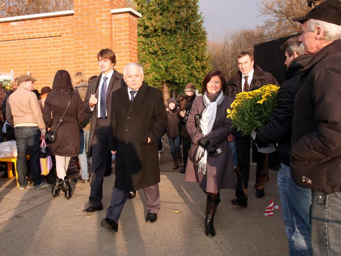 Lech Kaczyński z żoną