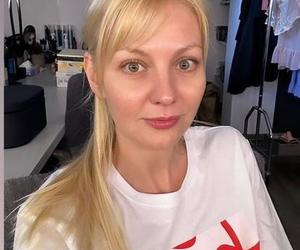 Katarzyna Kołeczek bez makijażu przed spektaklem w Och-Teatr