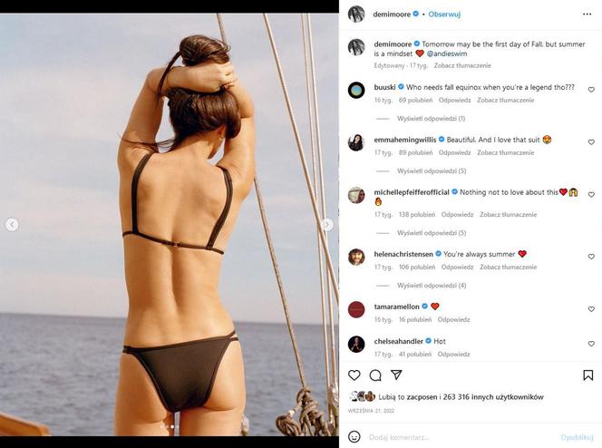 Walka dojrzałych piękności na bikini! 54-latka kontra 60-letnia Demi Moore