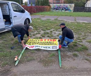 Protest mieszkańców Młynka