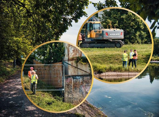 Nabrzeże Brdy w Bydgoszczy będzie jak nowe. Ale teraz ani piesi, ani rowerzyści nie mają tam wstępu