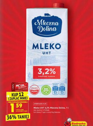 Mleko za 1,59 zł