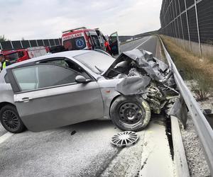 Wypadek na A4 w Biadolinach Radłowskich - 12.07.2023r.