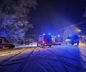 O krok od tragedii w woj. lubelskim. BMW wpadło do stawu i zaczęło tonąć