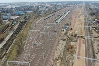 Modernizacja Rail Baltica: Stacja Białystok, widok na tory
